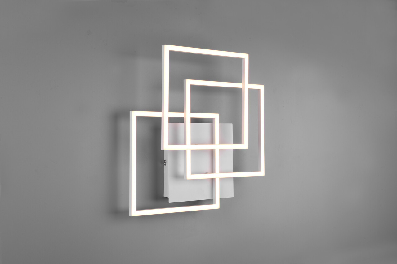 Plafoniera Mobile, RL, 39x42x10 cm, 27W, 1x SMD, metal, alb mat