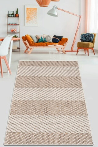 Covor de hol, tresse corde Şönil cotton , 80x150 cm, 70% bumbac/30% poliester, multicolor