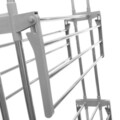 Uscator de rufe vertical, InnovaGoods, pliabil, cu roti, 75x67x173 cm, aluminiu/ABS