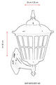 Lampa de exterior, Avonni, 685AVN1215, Plastic ABS, Negru