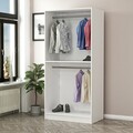 Dulap pentru haine, Minerva, Kale Walnut, 90x210x52 cm, PAL, Maro