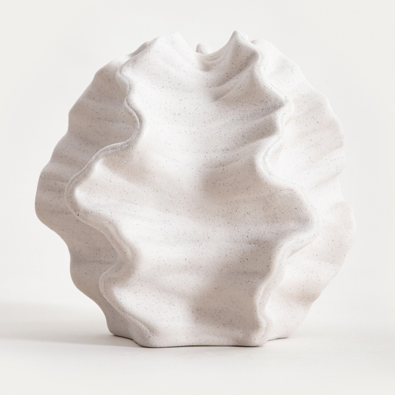 Vaza Mare, Homla, 21x21x20 cm, ceramica, alb - view 2