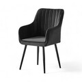 Set scaune 2 piese, Beckley, Nova, Negru