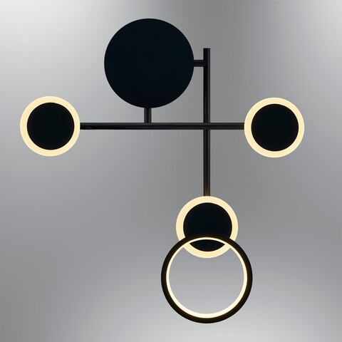 Aplica de perete, L1169 – Black, Lightric, 50 x 47 x 9 cm, LED, 20W, negru Aplice si plafoniere