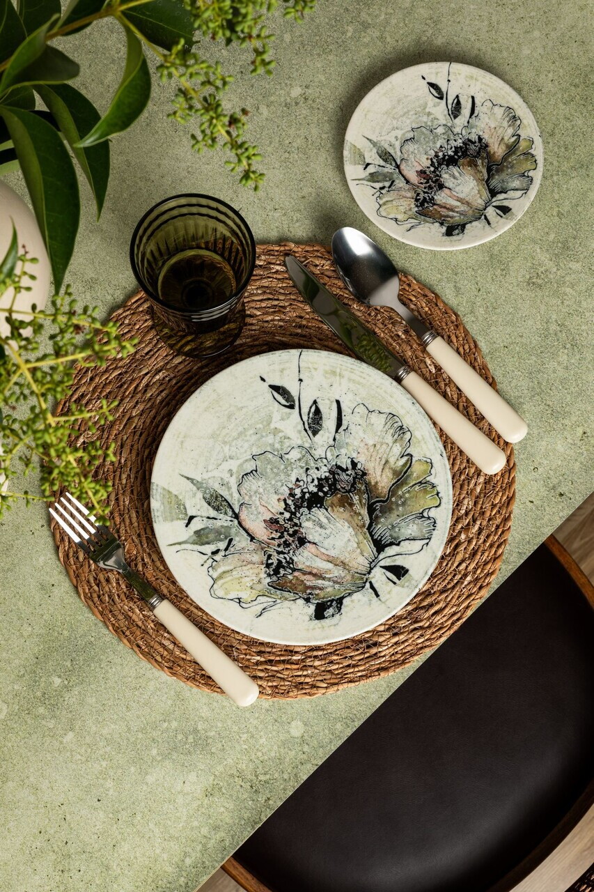 Set farfurii pentru desert, Hermia, 667PRS1507, Portelan, Multicolor — imaginea 2
