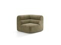 Modul coltar, Neo, Micadoni Home, 100x100x83 cm, tesatura Chenille, verde oliv deschis