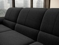 Coltar extensibil dreapta 3 locuri ELTAP, RT-10FL, Siber, 270x186x93 cm, lemn/poliester, negru