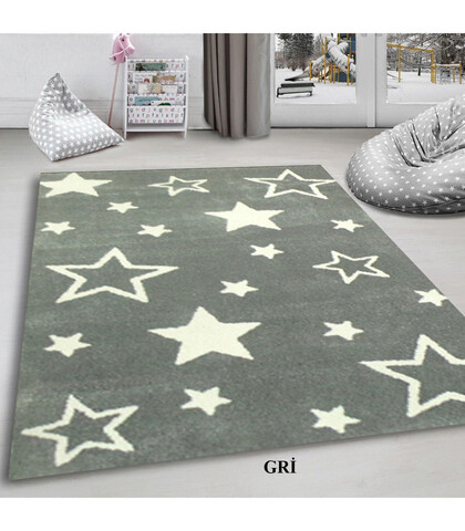 Covor, Machine Star, 120×180 cm, 30% POLIESTER/70% POLIPROPLEN, Gri Covoare