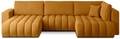 Coltar extensibil stanga 6 locuri ELTAP, LT-45NU, Bonito, 350x175x92 cm, lemn/poliester, mustar