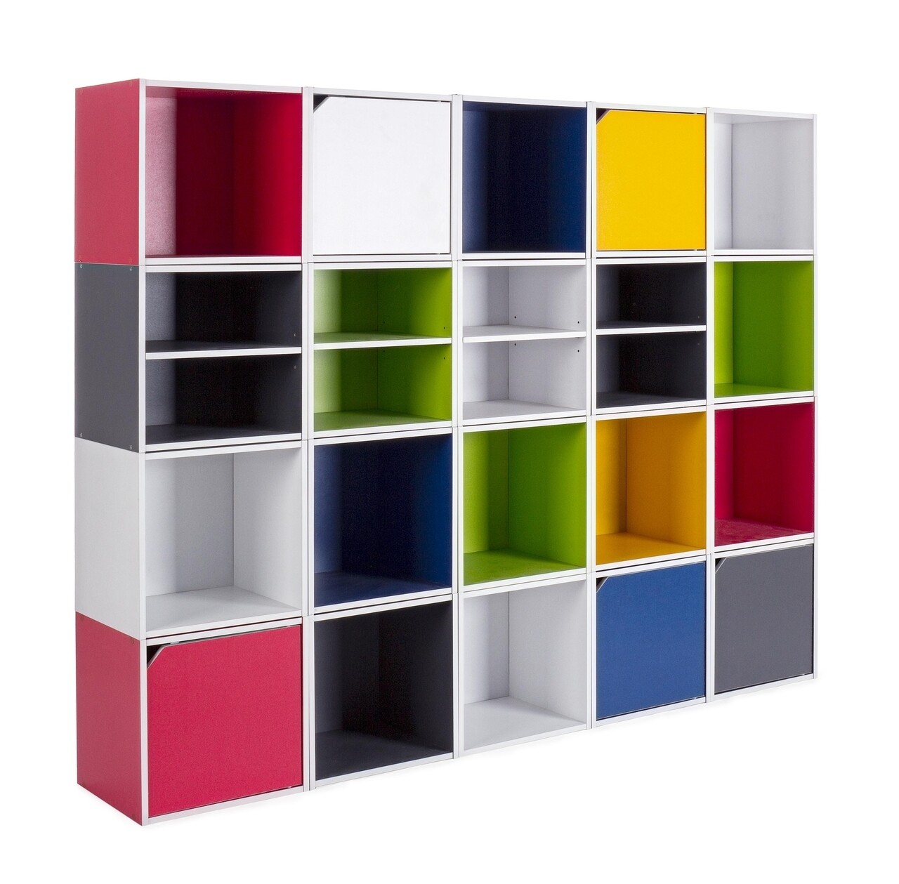 Raft Modular, Composite Cube Shelf, Bizzotto, 35x29.5x35 Cm, PAL Laminat/MDF, Verde