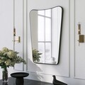 Oglinda decorativa, Neostill, Bella Donna, 50x70 cm, Metal, Negru
