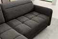 Coltar extensibil stanga 3 locuri ELTAP, LT-05RAQ, Barea, 208x160x100 cm, lemn/poliester, gri inchis