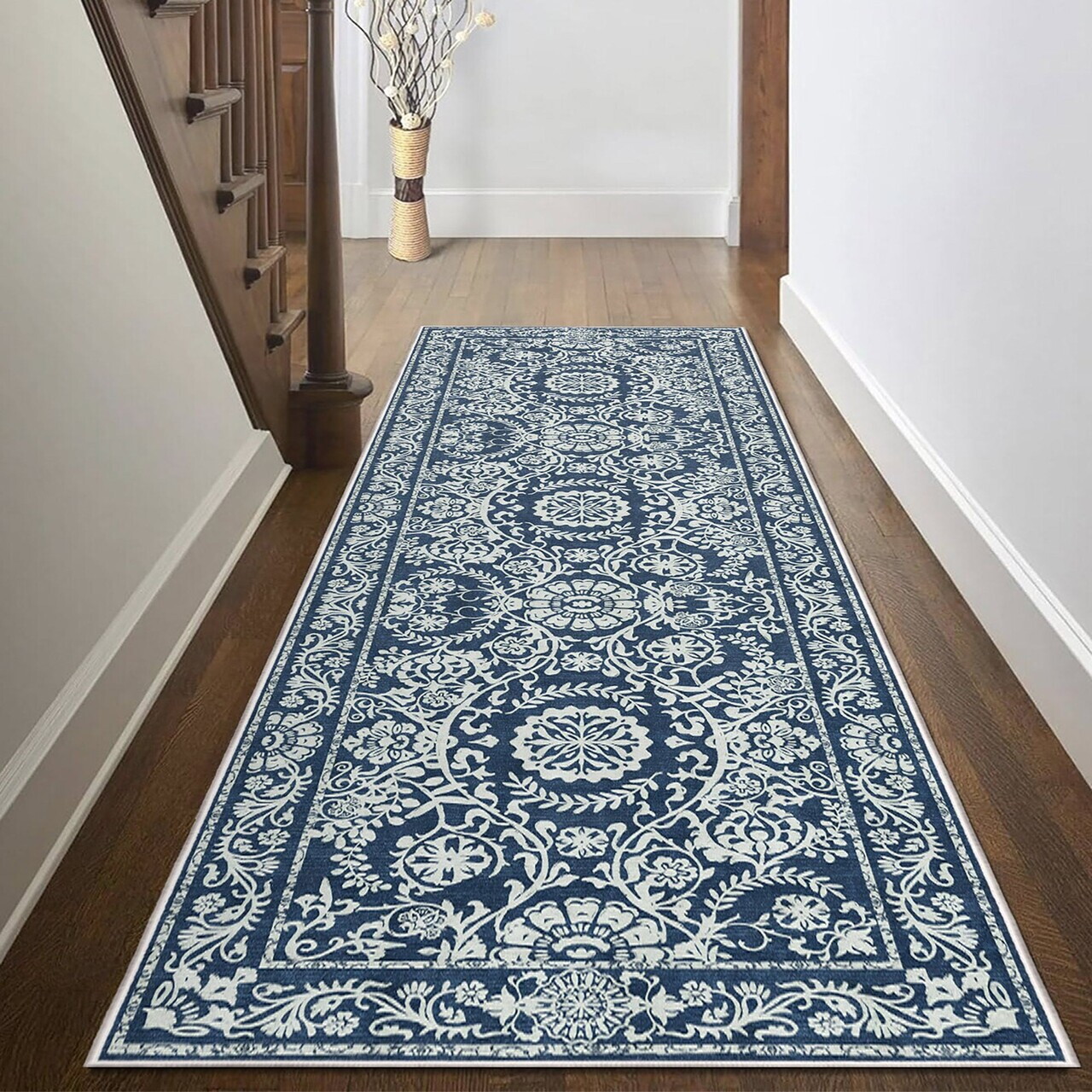 Covor, Kece-Fr72, 160x230 cm, Albastru navy — imaginea 4