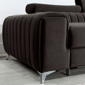 Coltar extensibil dreapta 3 locuri ELTAP, RT-05LO, Grayson, 278x205x92 cm, lemn/poliester, gri inchis