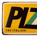 Placuta decorativa Welcome Pizza, Creaciones Meng, 42x20 cm, fier