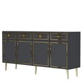 Consola, Olivia, Belly KB150, Antracit / Aur