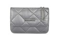 Geanta Juicy Couture Quilted 389, 20x5x13 cm, piele ecologica, antracit