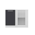 Dulap pentru bucatarie, Hanah Home, Minar, 105x72x56 cm, Alb / Antracit