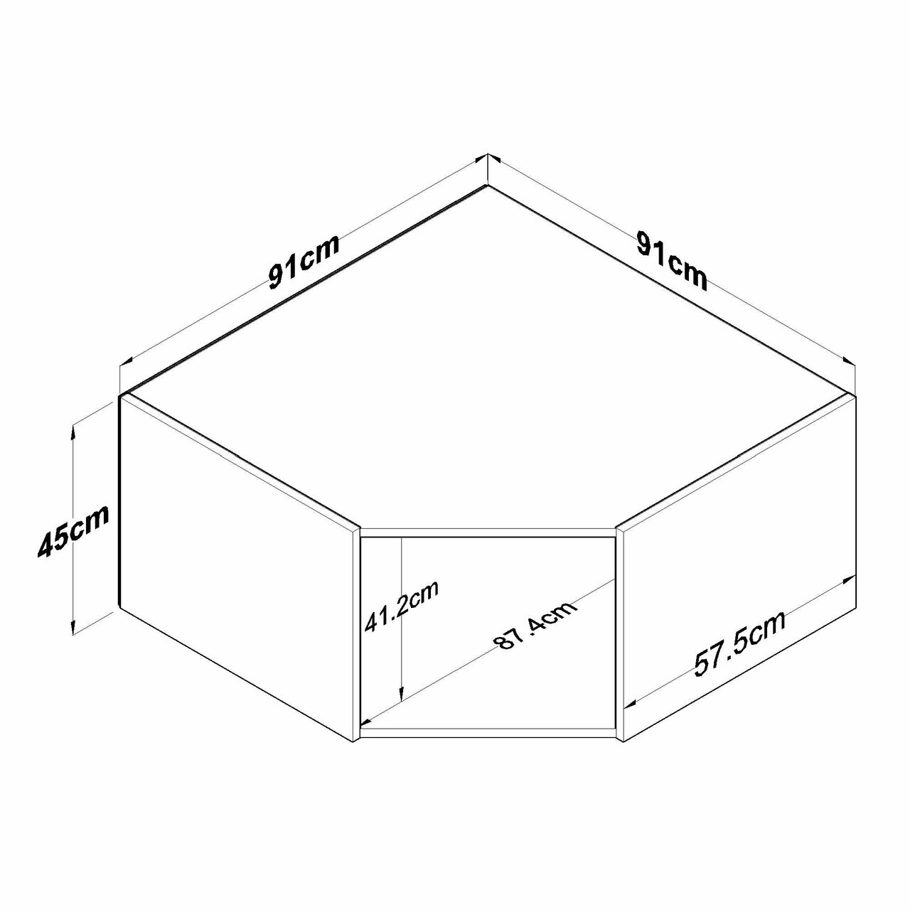Dulap pentru haine, Hanah Home, BA265, 91x45x57.5 cm, Alb — imaginea 6
