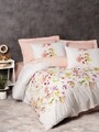 Lenjerie de pat pentru o persoana, Emma v2 - Salmon, Cotton Box, Bumbac Ranforce 