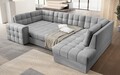 Coltar extensibil dreapta 5 locuri ELTAP, RT-85MO, Blewett, 299x198x82 cm, lemn/poliester, gri deschis