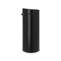 Cos de gunoi cu soft touch, Brabantia, Touch New, 30 L, 32x29.5x72 cm, otel, negru mat