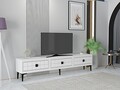 Comoda TV, Hanah Home, Yuka 180, 180x41x30 cm, PAL , Alb