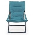 Scaun pentru gradina, Relax, Bizzotto, 60x90x86 cm, otel/poliester, turcoaz