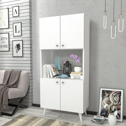 Bufet RF.110.001.002, Gauge Concept, 60x32x135 cm, PAL, alb Comode