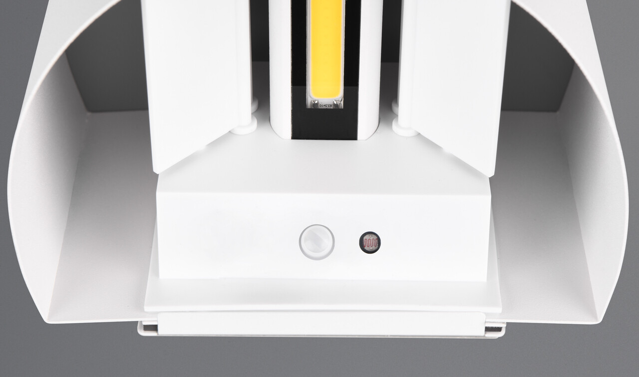Aplica de perete pentru exterior Talent, RL, 16x11.5x10 cm, 0.5W, 2x SMD, metal, alb mat