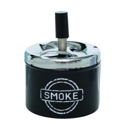 Scrumiera Smoke V1, Boltze, 9×12 cm, inox, negru