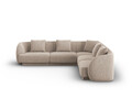 Coltar reversibil 5 locuri, Tulum, Cosmopolitan Design, 255x255x70 cm, tesatura chenille, bej