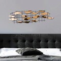 Decoratiune de perete, Lumos, Metal, Latime: 110 cm / Inaltime: 32 cm / Adancime: 4 cm, Multicolor