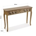 Consola cu 3 sertare Elva, Versa, 109 x 30 x 78.5 cm, lemn