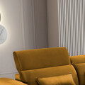 Coltar extensibil dreapta 4 locuri ELTAP, Foble, 267x196x100 cm, lemn/poliester, mustar