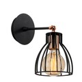 Aplica de perete, Kemah - N-1238, Alby, 15 x 24 cm, 1 x E27, 40W, negru