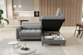 Coltar extensibil dreapta 3 locuri ELTAP, RT-03MAN, Barea, 208x160x100 cm, lemn/poliester, gri
