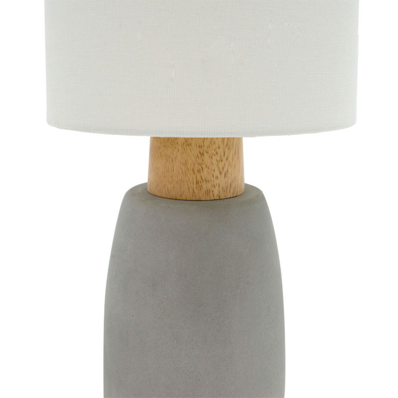 Lampa de masa Insight, Pakoworld, 22.8x22.8x50.8 cm, beton/lemn, gri
