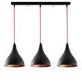 Lustra, Alby, 525NOR1639, Metal, Negru/Rosu