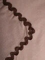 Lenjerie de pat King Size, Vela, Homla, 200x220 cm, 3 piese, bumbac, maro