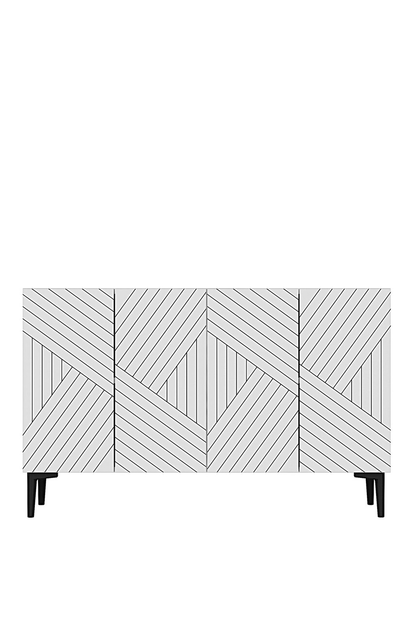 Consola, Hanah Home, Ferro 120, 120x75x32 cm, Alb - view 6