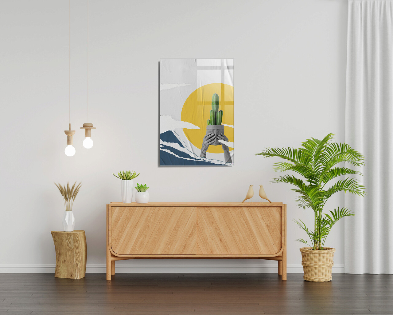 Tablou decorativ, 1101, Sticla temperata, 30 x 45 cm, Multicolor