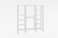 Dulap pentru haine, Puqa Design, City, 161.4x180x33.6 cm, PAL, Alb