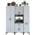 Dulap multifunctional, Rani, JE119, 160x198.6x40 cm, PAL, Alb