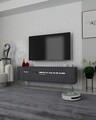 Comoda TV, Olivia, Retrolp1, Antracit / Argintiu