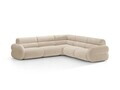 Coltar simetric 7 locuri, Neo, Micadoni Home, 295x295x83 cm, tesatura Chenille, bej deschis