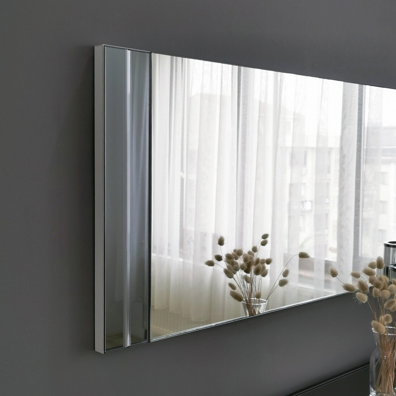 Oglinda Decorativa, Neostill, A351, 40x120x2.2 Cm, Alb