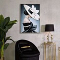 Tablou decorativ Marty Profile -H, Mauro Ferretti, 62x92 cm, lemn de pin/canvas pictat si lacuit, multicolor