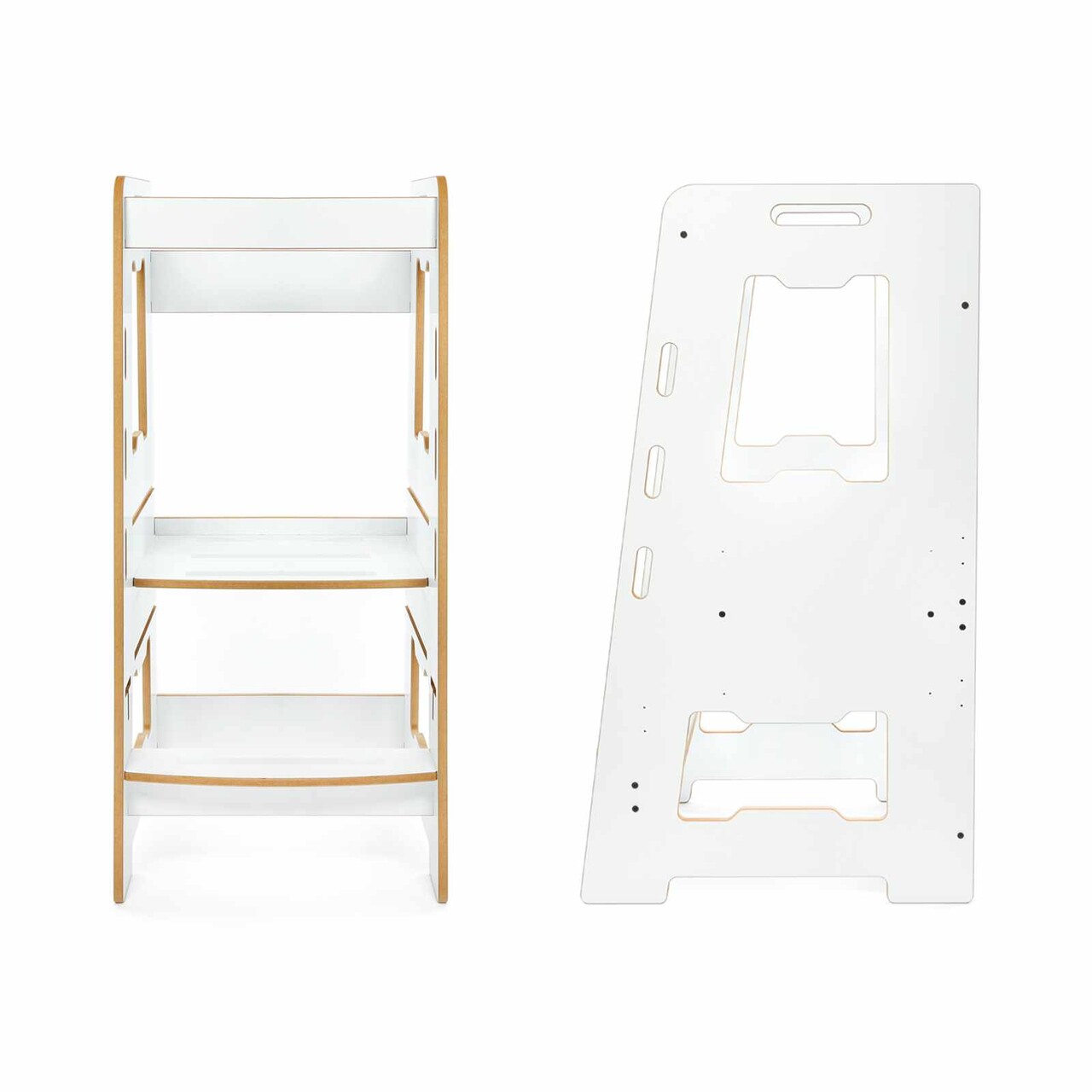 Turn de invatare, Hanah Home, Learning Tower, 40x90x50 cm, Alb - view 3