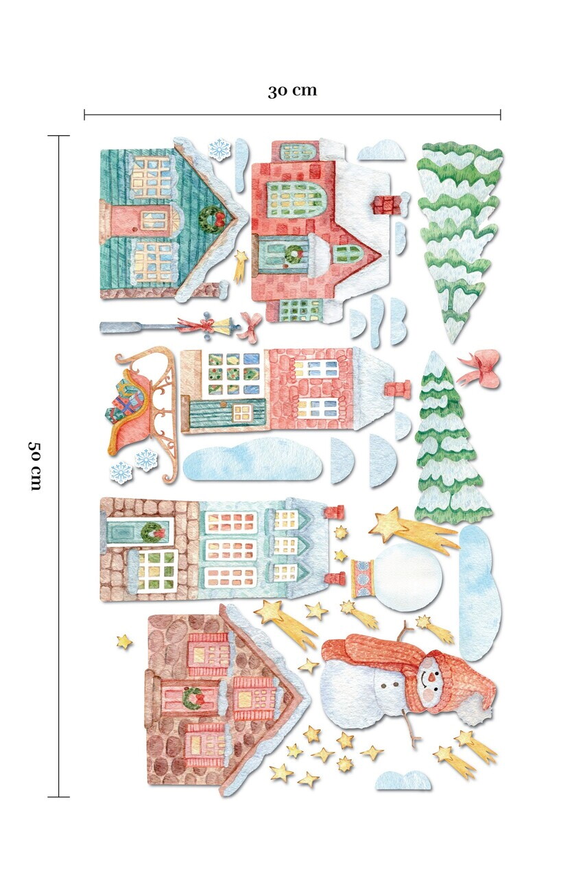 Sticker decorativ, 309031, 30 x 50 cm, Multicolor — imaginea 2